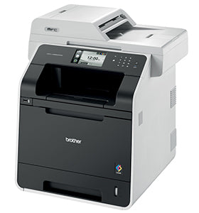 Brother MFC-L8850CDW color laser printer with high-speed printing and wireless capabilities.