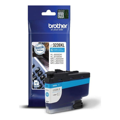 Brother LC-3239XLC Tintenpatrone Cyan für hohe Druckvolumen und brillante Farbdrucke, kompatibel mit Brother MFC Druckern.