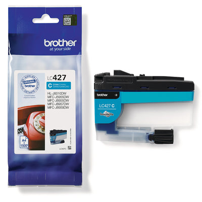 Brother LC-427C Tintenpatrone Cyan für erstklassige Druckqualität und Langlebigkeit, ideal für professionelle Anwendungen.