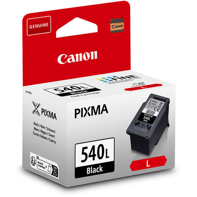 Canon PG-540L Tintenpatrone Schwarz in der Originalverpackung, ideal für hochwertige Dokumente und scharfen Textdruck.