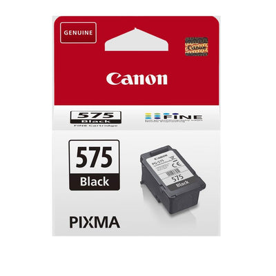 Canon PG-575 Tintenpatrone Schwarz Verpackung für hochwertige Druckqualität und Zuverlässigkeit, ideal für zahlreiche Dokumente und Bilder.
