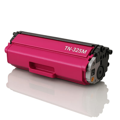 Brother TN-325M kompatibler Toner Magenta Tonerkartusche Magenta fuer professionelle Druckqualitaet bis 3.500 Seiten