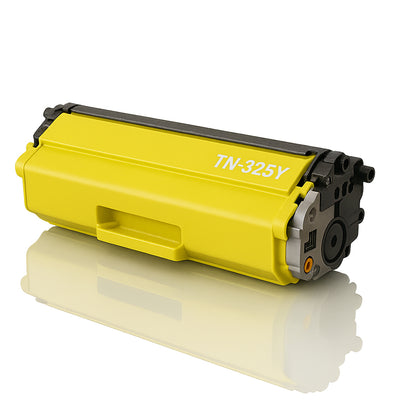 Alt Tag: Brother TN-325Y kompatibler Toner Gelb, gelbe Tonerkartusche fuer Brother Drucker, hohe Seitenleistung bis 3.500 Seiten