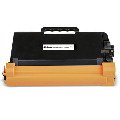 Alt Tag: Brother TN-3512 kompatibler Toner Schwarz, schwarze Tonerkartusche kompatibel fuer Brother Drucker, bis 12.000 Seiten