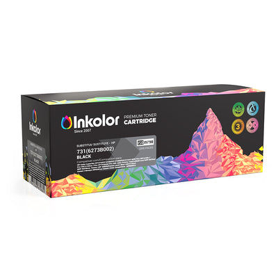Canon 731H (6273B002) kompatibler Toner Schwarz Premium Tonerkartusche, Schwarz, 2400 Seiten, Inkolor Verpackung
