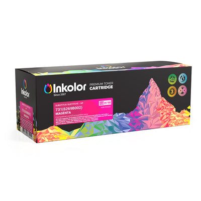 Alt Tag: Canon 731 (6269B002) kompatibler Toner Magenta Premium Toner Cartridge, 1500 Seiten, einfache Installation, lebendige Druckqualitaet