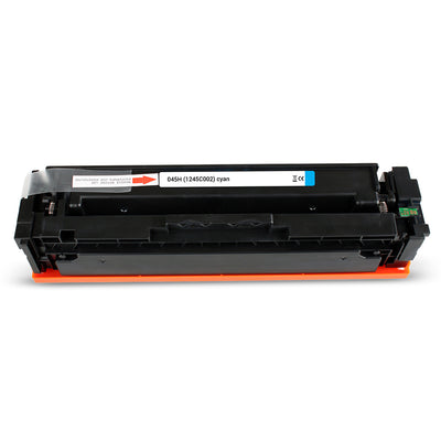 Alt Tag: Canon 045H (1245C002) kompatibler Toner Cyan Kartusche, kompatibel fuer Canon Drucker, hohe Reichweite bis 2.200 Seiten