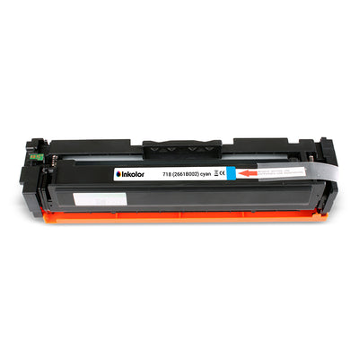 Canon 718 (2661B002) kompatibler Toner Cyan – kompatible Cyan-Tonerkartusche fuer brillante Farbdrucke, bis zu 2.900 Seiten