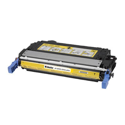Alt Tag: HP 643A (Q5952A) kompatibler Toner Gelb, kompatible Yellow-Tonerkartusche fuer professionelle Farbdrucke bis 10.000 Seiten