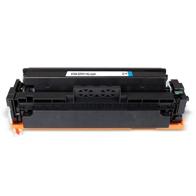 Alt Tag: HP 410A (CF411A) kompatibler Toner Cyan Kartusche, cyanblaue Druckqualitaet fuer bis zu 2.300 Seiten, fuer professionelle Dokumente