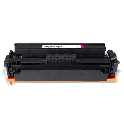 Alt Tag: HP 410A (CF413A) kompatibler Toner Magenta Kartusche, kompatibler Druckertoner fuer brillante Magenta-Drucke bis 2.300 Seiten