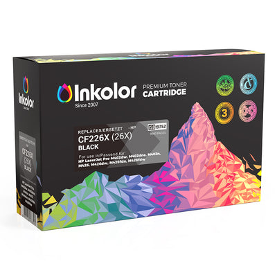 Alt Tag: HP 26X (CF226X) kompatibler Toner Schwarz Inkolor Tonerkartusche CF226X 26X Black, Premium Druckqualitaet fuer LaserJet