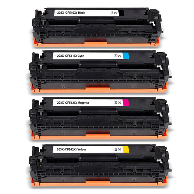 HP 203X Multipack kompatible Toner CF540X CF541X CF542X CF543X XL – Inkolor