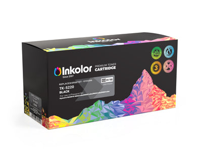 Alt Tag: Kyocera TK-5220K kompatibler Toner Schwarz - Inkolor Premium Toner Cartridge TK-5220 Black, kompatibel fuer Kyocera, bis 1.200 Seiten