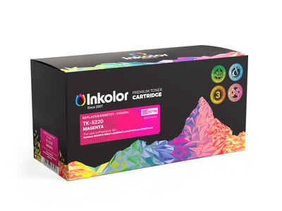 Alt Tag: Kyocera TK-5220M kompatibler Toner Magenta - InkoloR Premium Toner Cartridge fuer brillante Drucke, 1200 Seiten