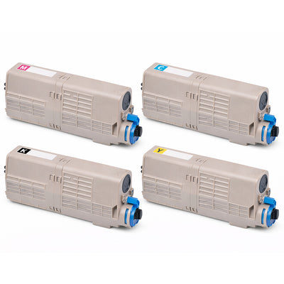 Oki 46490608 Multipack kompatible Toner (46490608 + 46490607 + 46490606 + 46490605) Set CMYK Kartuschen