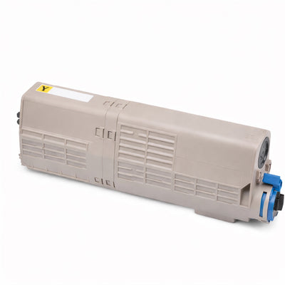 Alt Tag: Oki 46490605 kompatibler Toner Gelb Kartusche, Gelbtoner kompatibel, bis zu 6000 Seiten, fuer Buerodrucker