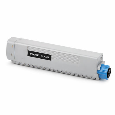 Alt Tag: Oki 45862840 kompatibler Toner Schwarz - schwarze Tonerkartusche 7000 Seiten fuer OKI Drucker, kosteneffizient und zuverlaessig