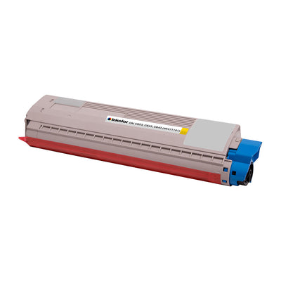 Alt Tag: Oki 46471101 kompatibler Toner Gelb, kompatible Tonerkartusche fuer OKI-Drucker, 6000 Seiten, hochwertige Druckqualitaet