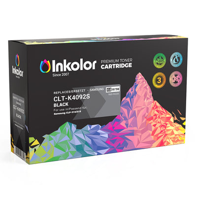 Alt Tag: Samsung CLT-K4092S kompatibler Toner Schwarz kompatible Tonerkartusche Black 1500 Seiten fuer Samsung CLP-310/315