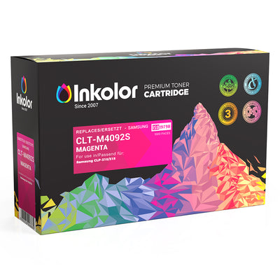 Alt Tag: Samsung CLT-M4092S kompatibler Toner Magenta Inkolor Premium Tonerkartusche, ersetzt Samsung CLT-M4092S, bis 1000 Seiten