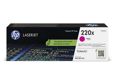 HP 220X (W2203X) Toner Magenta LaserJet Tonerkartusche, hohe Seitenleistung bis 5500 Seiten, fuer professionelle Farbdrucke