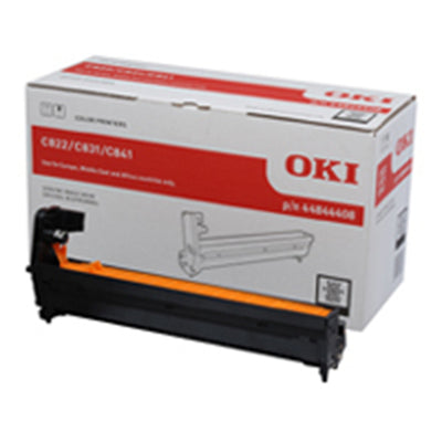 Oki 44844408 Bildtrommel - Drum Schwarz, Originalzubehör für gestochen scharfe Ausdrucke, geeignet für hohes Druckvolumen in Büros.