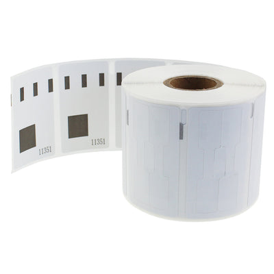 Dymo 11351 (S0722510) kompatible Etiketten auf Rolle, langlebige weisse Beschriftungsetiketten fuer Buero und Lager