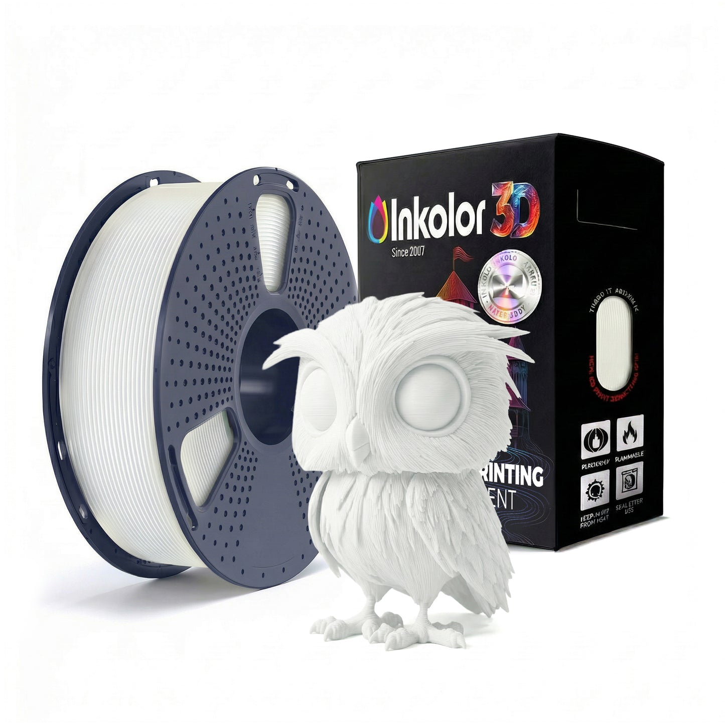 Inkolor filament PLA céramique 1.75mm 1Kg pour impression 3D