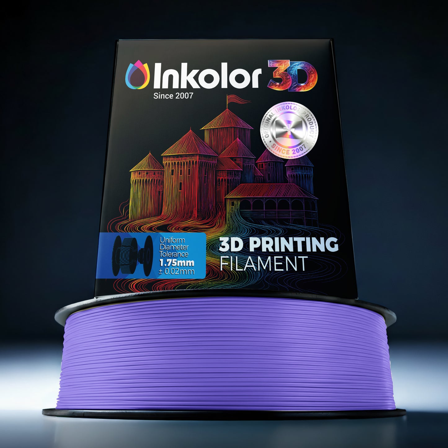 Filament Inkolor PLA Améthyste Mat 1,75mm 1Kg Filament d'impression 3D