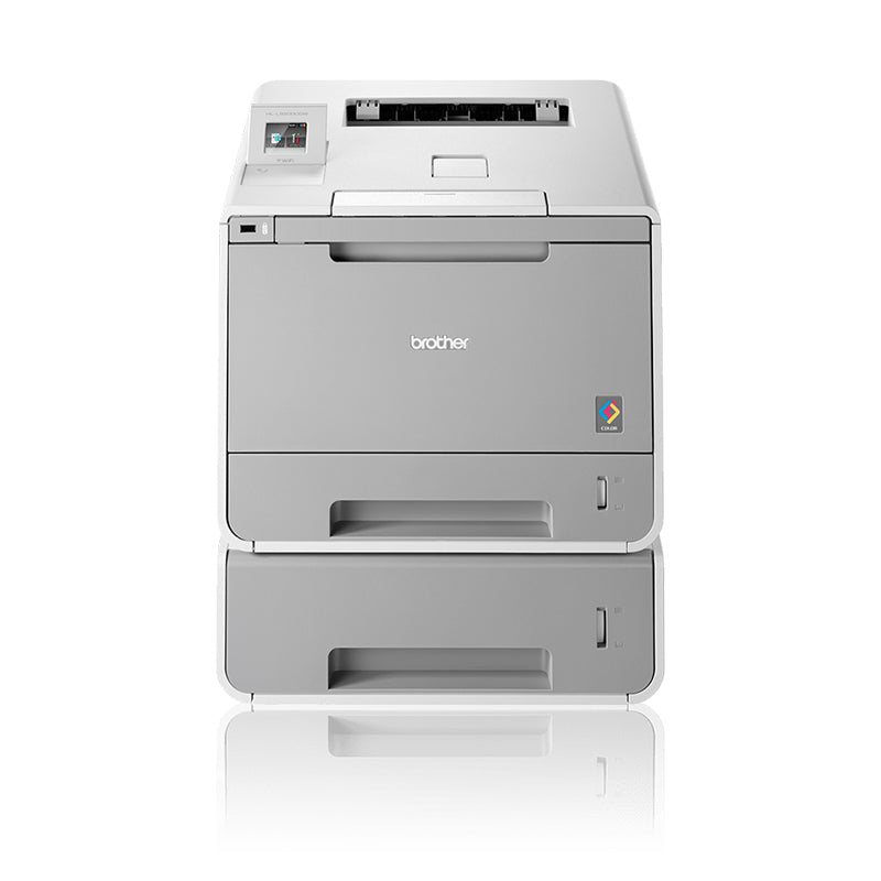 Brother HL-L9200CDWT Color Laser Printer with dual paper trays for office use