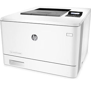 HP Color LaserJet Pro M452dn printer, featuring high-speed color printing, duplex capabilities, and a capacity of up to 50,000 pages monthly.
