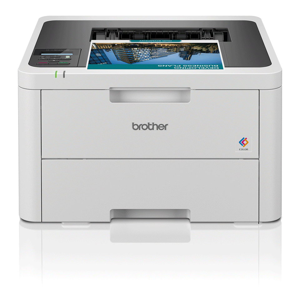Brother HL-L3220CW color laser printer for small offices, with 18 pages per minute speed, 2400x600 dpi resolution, and Wi-Fi connectivity.