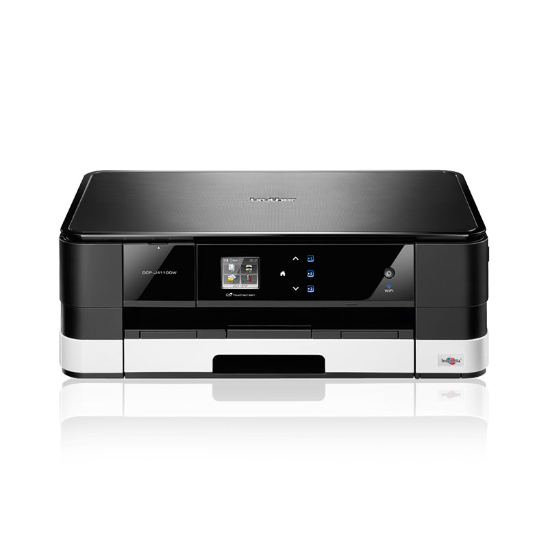 Brother DCP-J4110DW inkjet multifunction printer with A3 printing, copy, scan, and wireless connectivity.