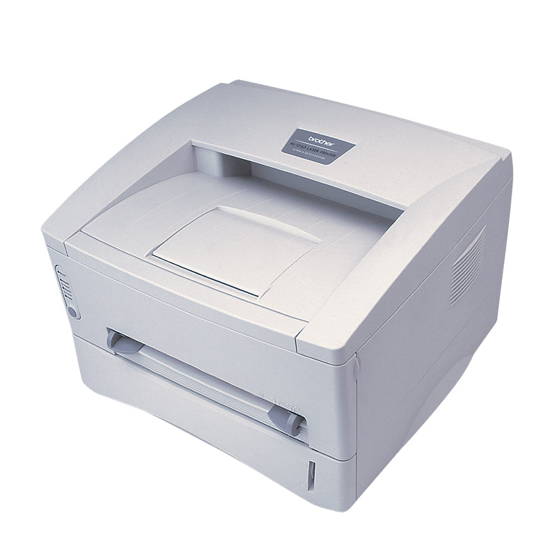 Brother HL-1250 monochrome laser printer with USB and parallel interface, ideal for small offices and home use, top view.