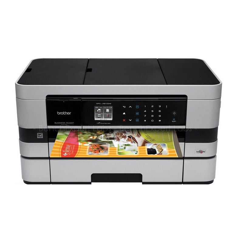 Brother MFC-J4610DW inkjet multifunction printer with color document output, featuring scan, copy, and fax capabilities.