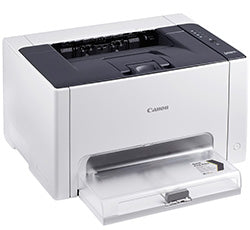 Compact Canon i-SENSYS LBP-7010C color laser printer ideal for small office use, featuring high-quality printing capabilities.
