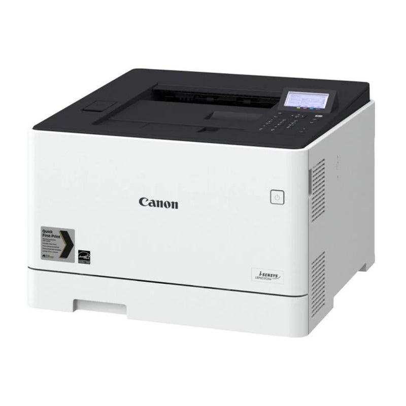 Canon LBP-653CDW color laser printer featuring 27 pages per minute speed and 1200x1200 dpi resolution for sharp, professional output.