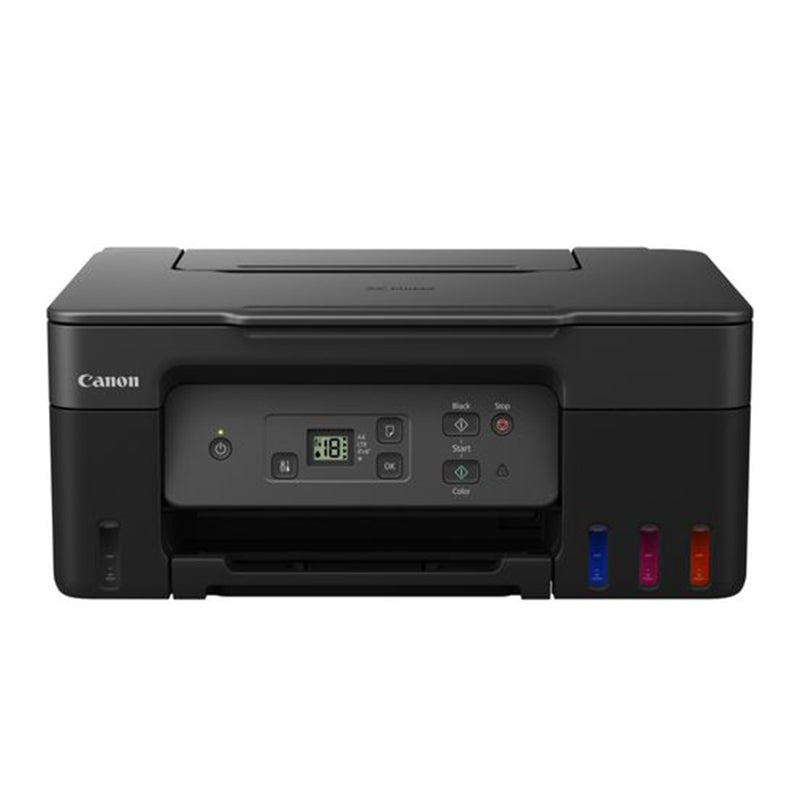 Canon Pixma G2570 inkjet printer with refill system, designed for small offices, featuring borderless printing and 4800x1200 dpi resolution.