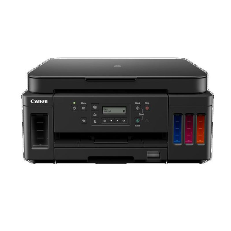 Canon Pixma G6050 Multifunktionsdrucker mit Nachfüll-Tintentanksystem, ideal für hohe Druckvolumen und niedrige Betriebskosten