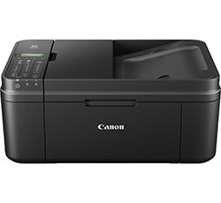Canon PIXMA MX495 multifunction printer with wireless, scanning, copying, and fax capabilities in a compact design.