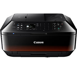 Canon PIXMA MX925 multifunction printer with front panel view showcasing control buttons.