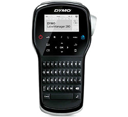 Dymo LabelManager 280 portable label printer with QWERTZ keyboard and graphic display