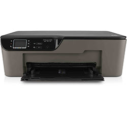 HP DeskJet 3070A printer with wireless printing features, shown in black and grey, suitable for home use with print, scan, and copy functions.