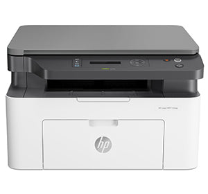 HP Laser MFP 135wg multifunction printer with Wi-Fi and mobile printing support, featuring up to 20 ppm and 1200 dpi resolution.