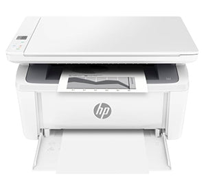 HP LaserJet MFP M140 compact multifunction printer with scanning and copying features.