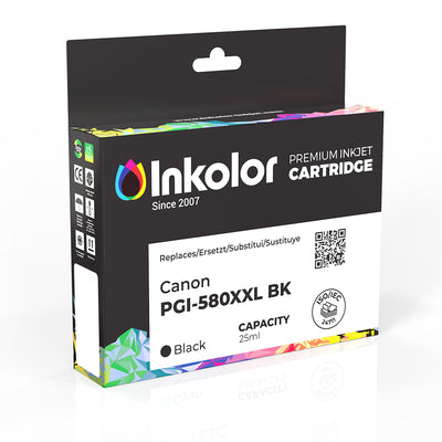 Box of Canon PGI-580XXLPGBK kompatible Tintenpatrone Schwarz for high-quality printing, suitable for professional use with high capacity.