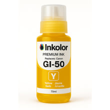 Canon GI-50Y kompatible gelbe Tintenpatrone für MegaTank-Drucker, hohe Seitenkapazität, lebendige Farben, 70ml