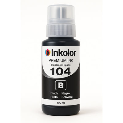 Epson 104 (T00P140) kompatible Tintenpatrone Schwarz, 127ml, für hochwertige Drucke in Büro und Zuhause, wirtschaftlich mit 4.500 Seiten Kapazität.