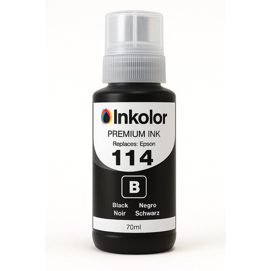 Epson 114 (T07A140) kompatible Tintenpatrone Schwarz, hochwertige Druckqualität, ideal für Büros, Schulen und Zuhause, hohe Seitenkapazität